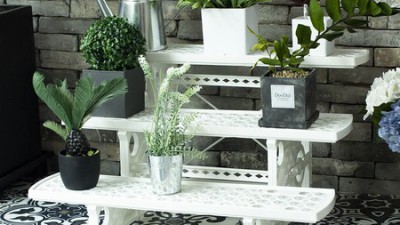 베란다 정원 완성! 플라스틱 화분 선반 득템 후기 🌱 (최저가 정보)